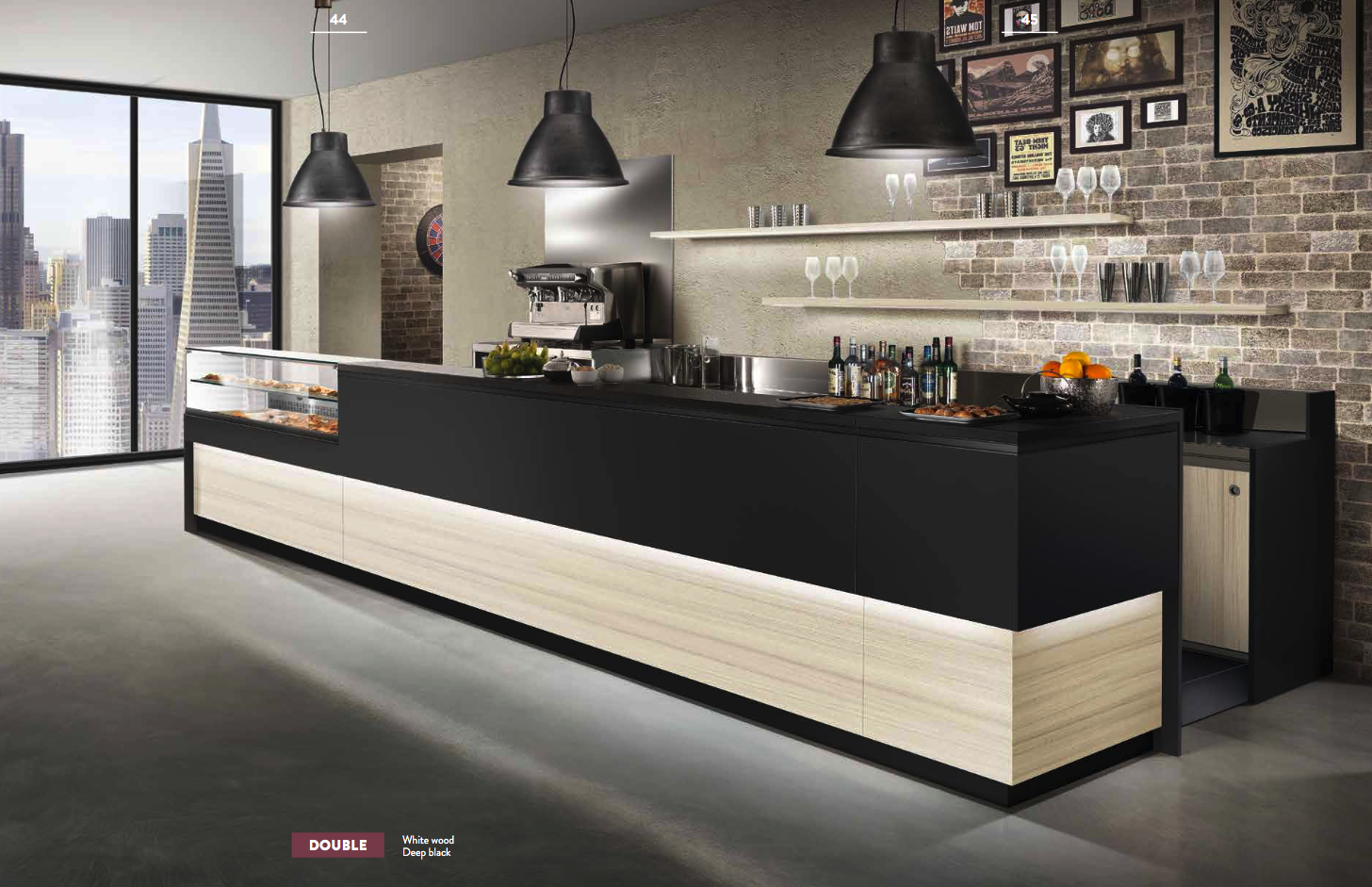 Linearità e proporzione estetica permetteranno di soddisfare ogni gusto e tendenza per Arredamento Bar di Design e molto altro. Un’esperienza di ospitalità e benessere per voi e i vostri clienti, creata con oltre 50 anni di esperienza.