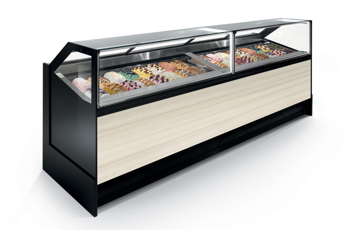 Vetrina refrigerata per gelateria